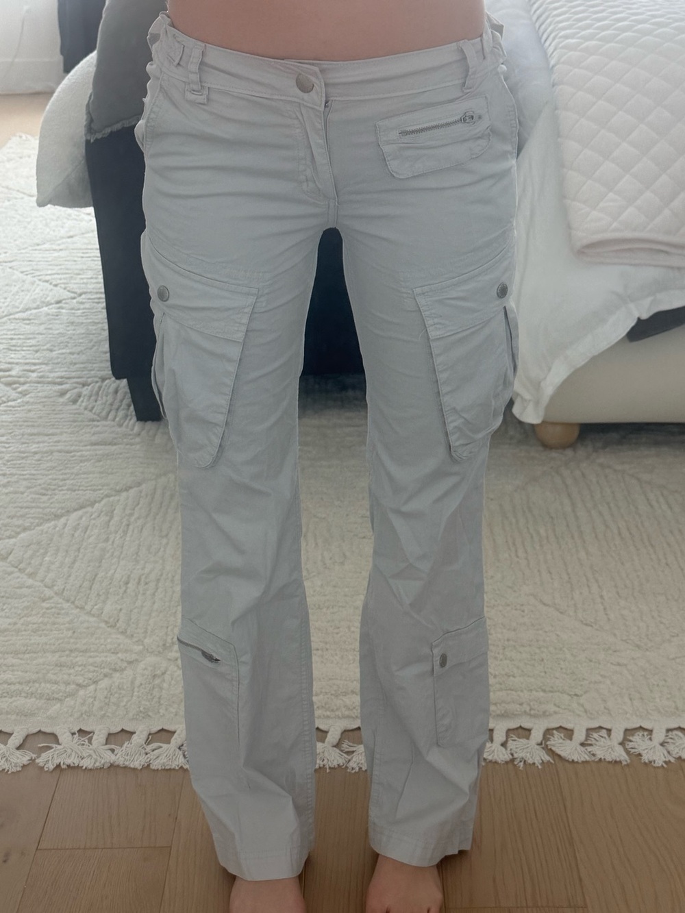 BDG Light Gray Women's Cargo Pants